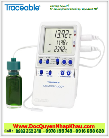 Nhiệt kế dải đo –50.00 đến 70.00°C, 6444 Memory-Loc™ Traceable® Datalogger